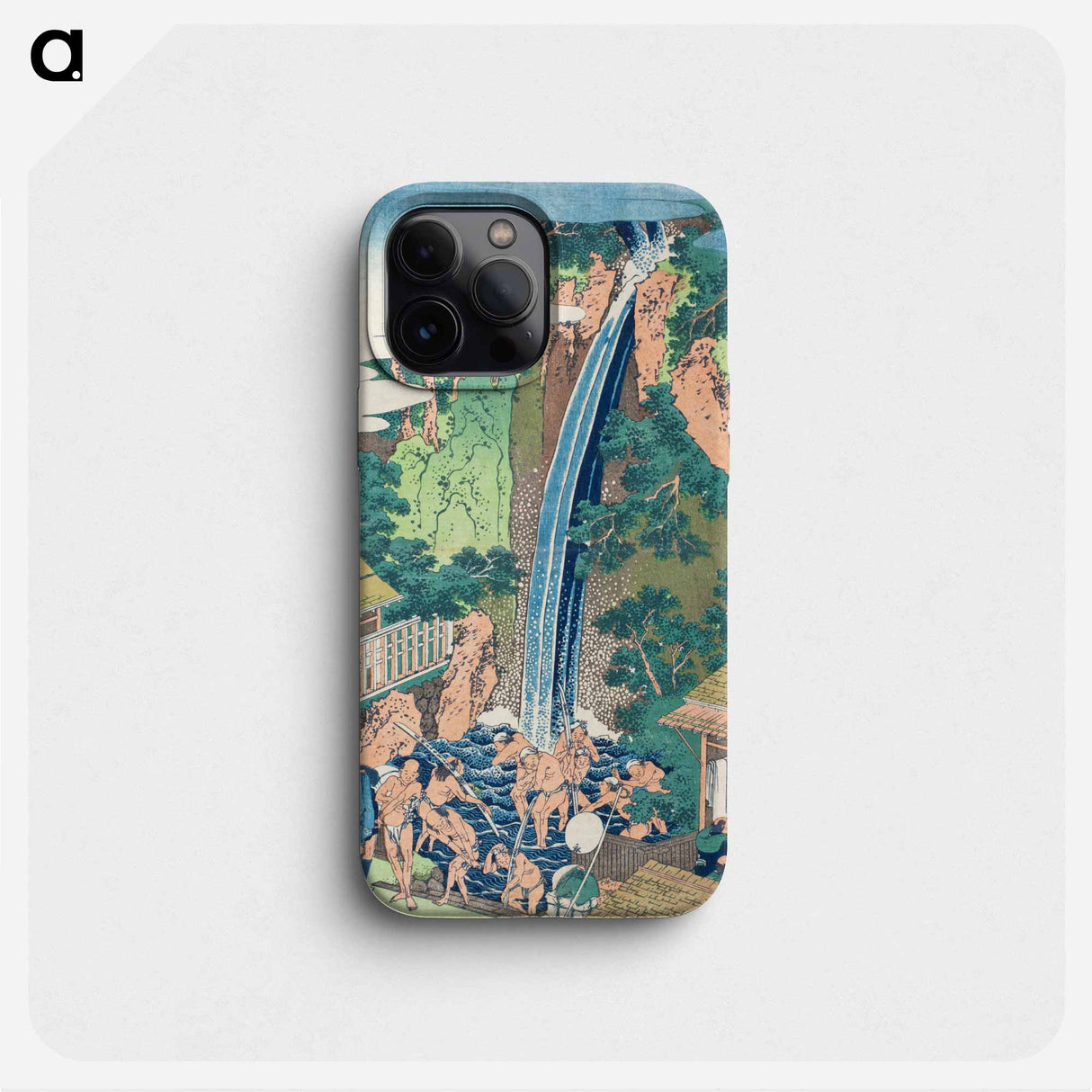 Sō̄shū ōyama rōben no taki - Katsushika Hokusai Phone Case.