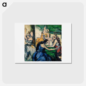 アートポストカード-The Courtesans - ポール セザンヌ Postcard.