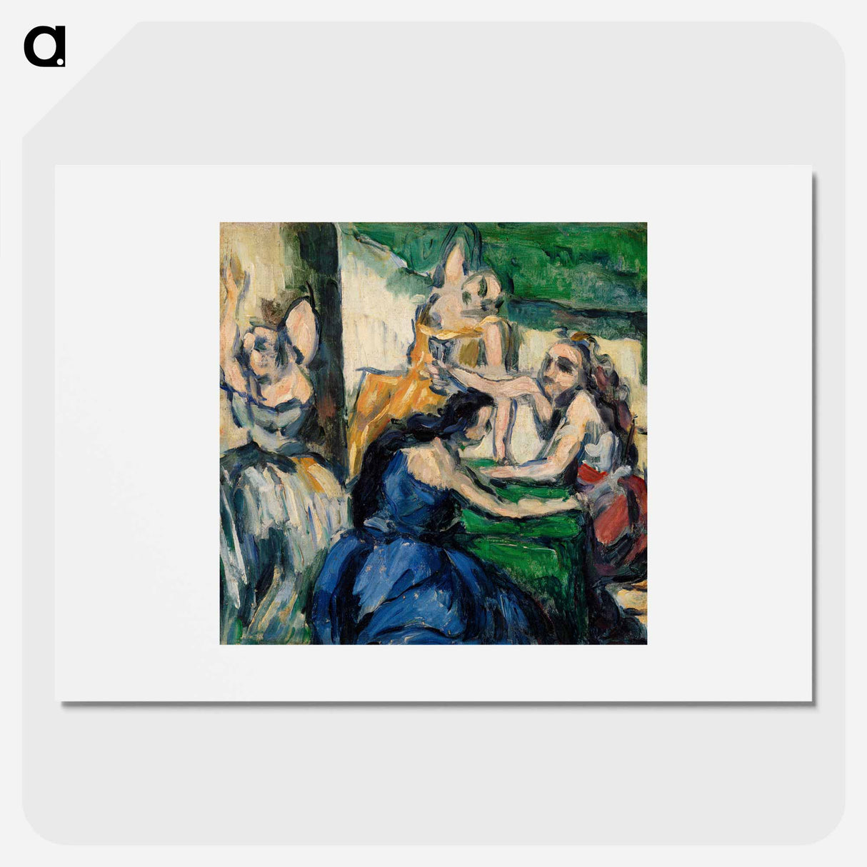 The Courtesans - Paul Cezanne Poster.