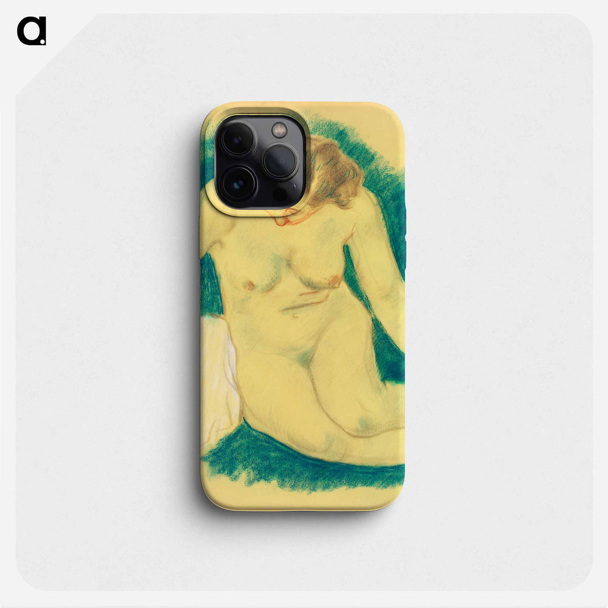 Seated Nude Seen from Above - ポール ゴーギャン Phone Case.