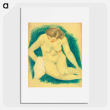 Seated Nude Seen from Above - Paul Gauguin Poster.