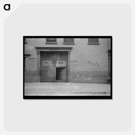 アートポストカード-Livery Stable, East Side
 - ラッセル リー Postcard.