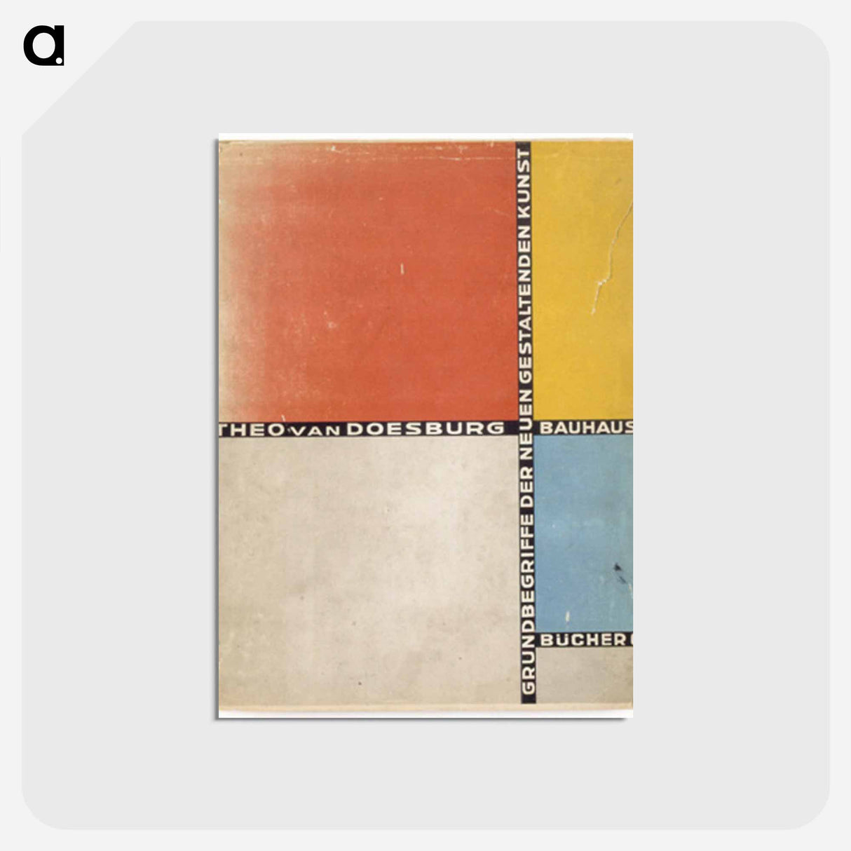 アートポストカード-Cover of 'Basic concepts of the new creative art' - テオ ファン ドゥースブルフ Postcard.