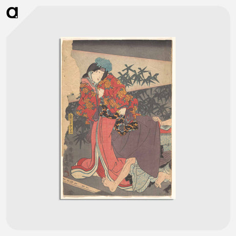 アートポストカード-Utagawa Kunisada Print
 - 歌川 国貞 Postcard.