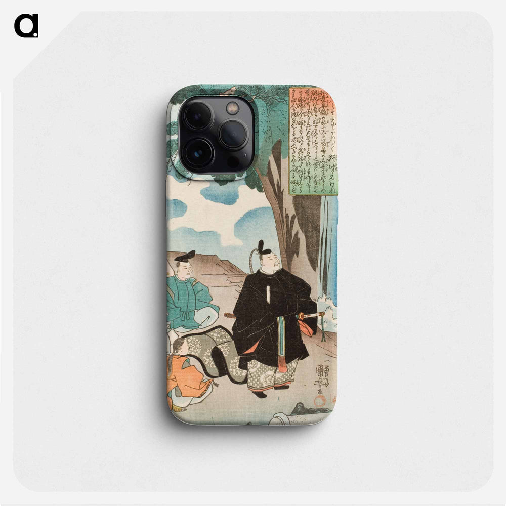 Poem by Dainagon Kintō - 歌川 国芳 Phone Case.