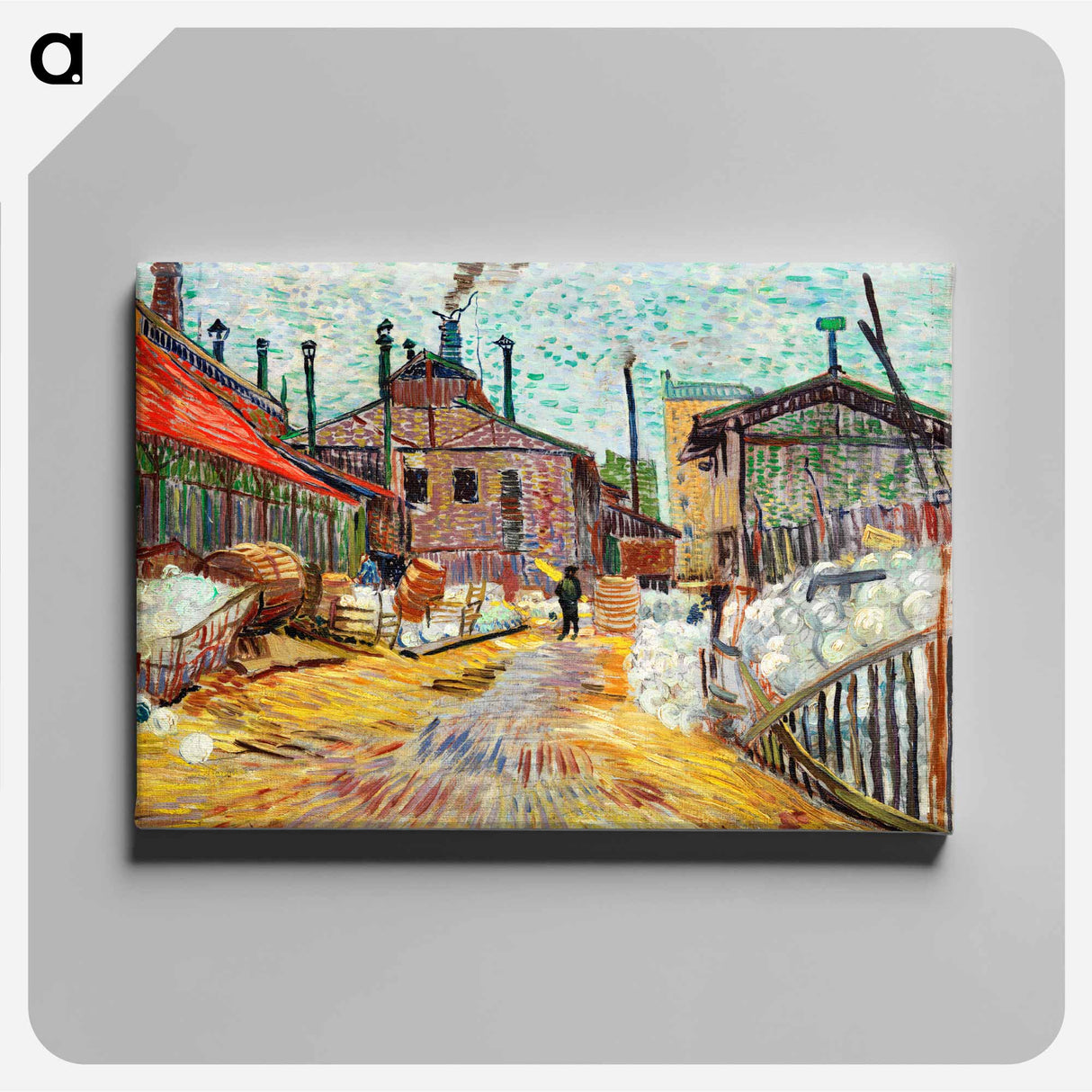 The Factory - Vincent van Gogh Canvas.