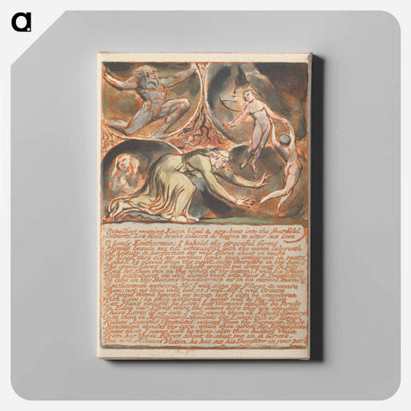 アートパネル-Jerusalem, Plate 87 - ウィリアム ブレイク Canvas.