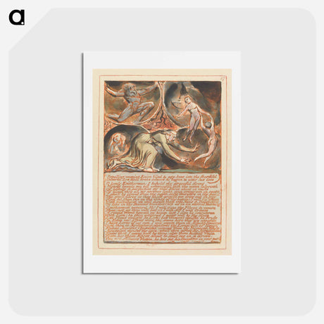 アートポストカード-Jerusalem, Plate 87 - ウィリアム ブレイク Postcard.