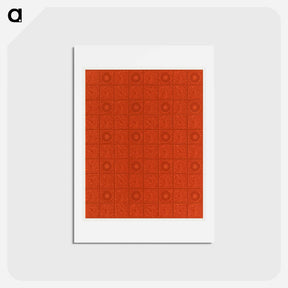 アートポストカード-William Morris's Diaper pattern - ウィリアム モリス Postcard.