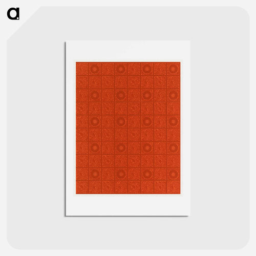 William Morris's Diaper pattern - ウィリアム モリス Postcard.