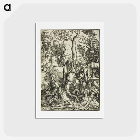 アートポストカード-The Lamentation - アルブレヒト デューラー Postcard.