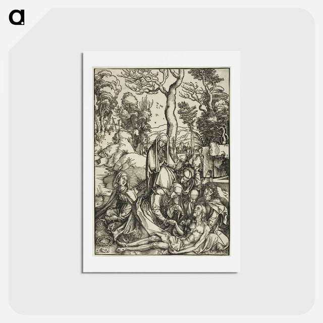 アートポストカード-The Lamentation - アルブレヒト デューラー Postcard.