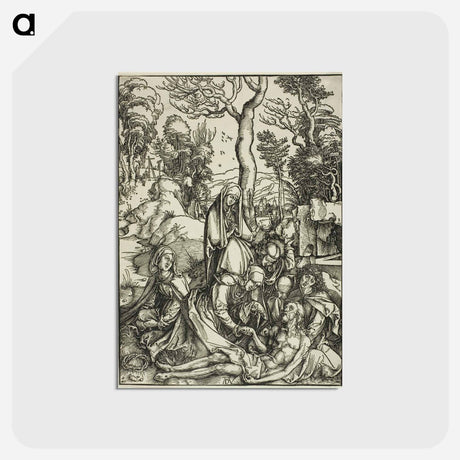 アートポストカード-The Lamentation - アルブレヒト デューラー Postcard.