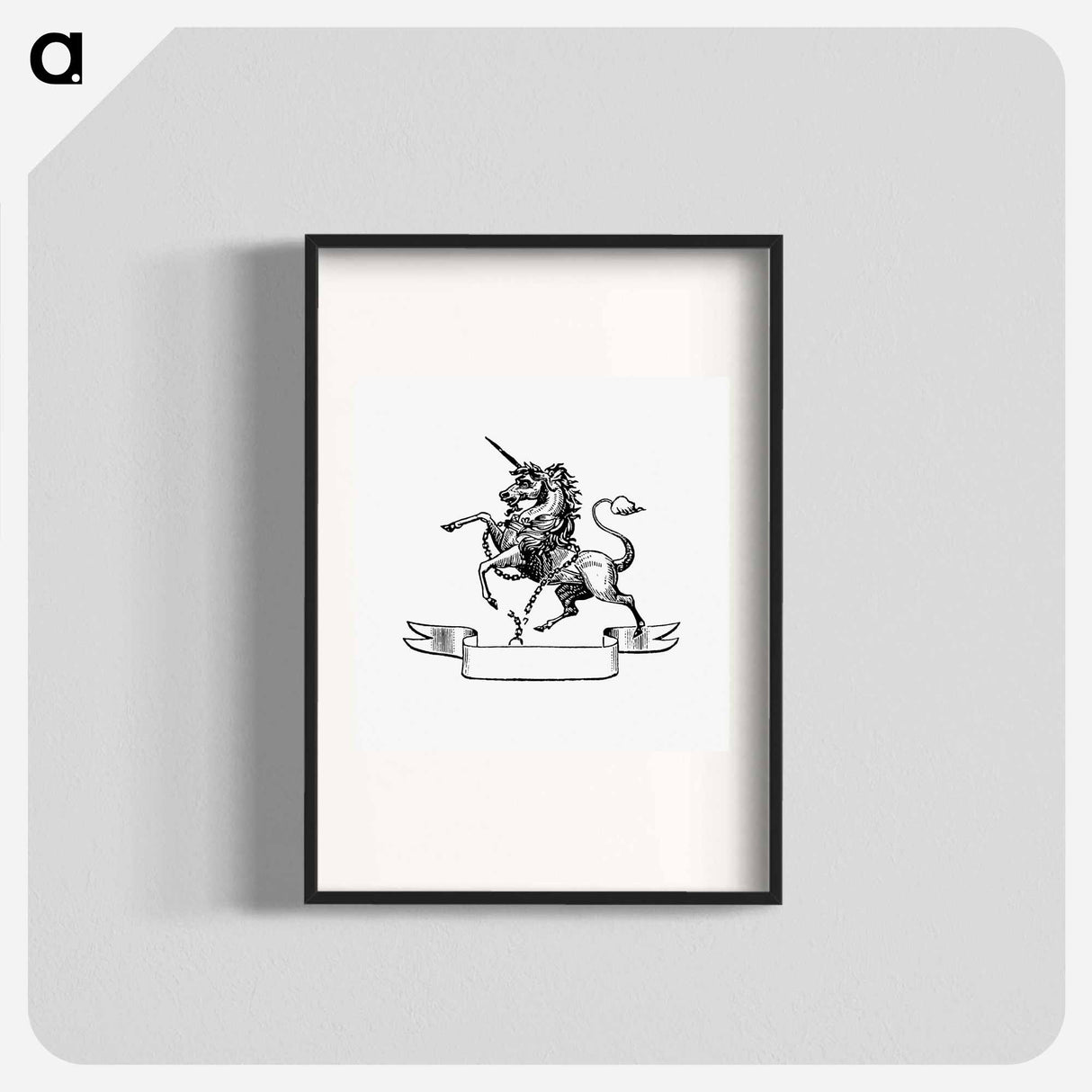 アートポスター-Unicorn Engraving
 - 大英図書館 Poster.