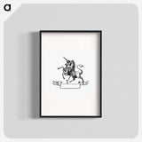 アートポスター-Unicorn Engraving
 - 大英図書館 Poster.