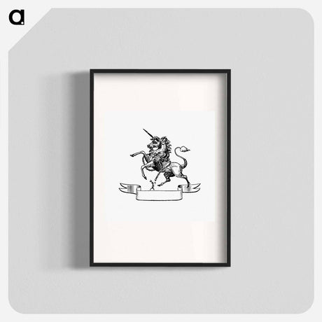 アートポスター-Unicorn Engraving
 - 大英図書館 Poster.