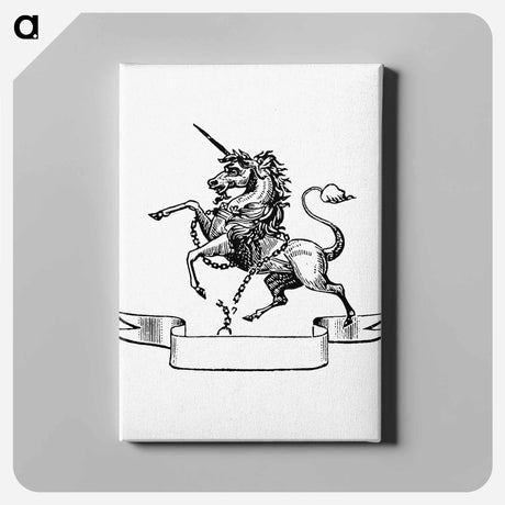 アートパネル-Unicorn Engraving
 - 大英図書館 Canvas.