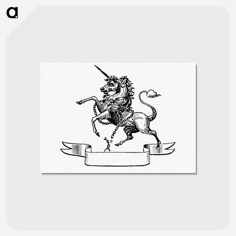 アートポストカード-Unicorn Engraving
 - 大英図書館 Postcard.