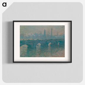 アートポスター-Waterloo Bridge, Gray Weather - クロード モネ Poster.