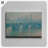 Waterloo Bridge, Gray Weather - クロード モネ Canvas.