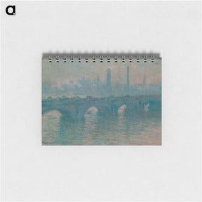 アートメモ帳-Waterloo Bridge, Gray Weather - クロード モネ Memo.