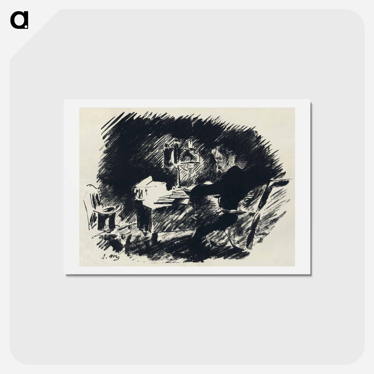 アートポストカード-The Raven - エドゥアール マネ Postcard.
