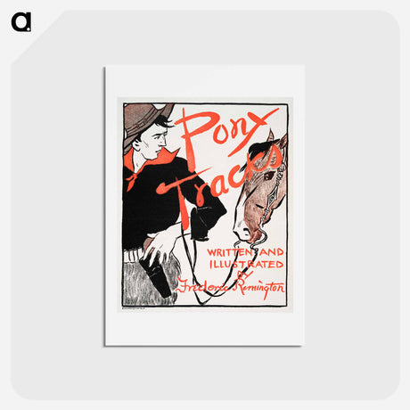 アートポストカード-Pony Tracks - エドワード ペンフィールド Postcard.