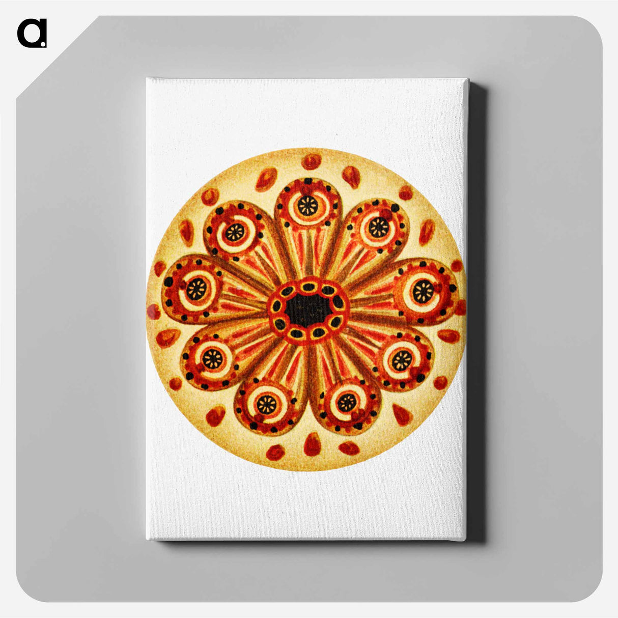 Colorful vintage tunicate illustration - エルンスト ヘッケル Canvas.