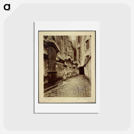 アートポストカード-Cour Saint Gervais et Protais
 - ウジェーヌ アジェ Postcard.