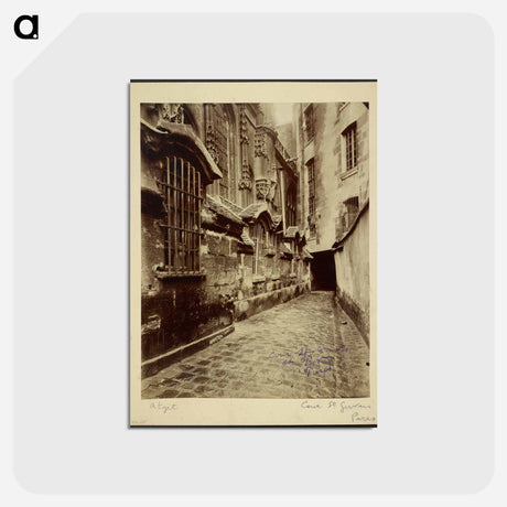 アートポストカード-Cour Saint Gervais et Protais
 - ウジェーヌ アジェ Postcard.