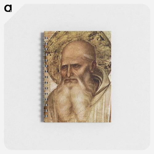 St Romuald (detail of Crucifixion) - フラ アンジェリコ Memo.