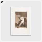アートポストカード-Love and Death - フランシスコ デ ゴヤ Postcard.
