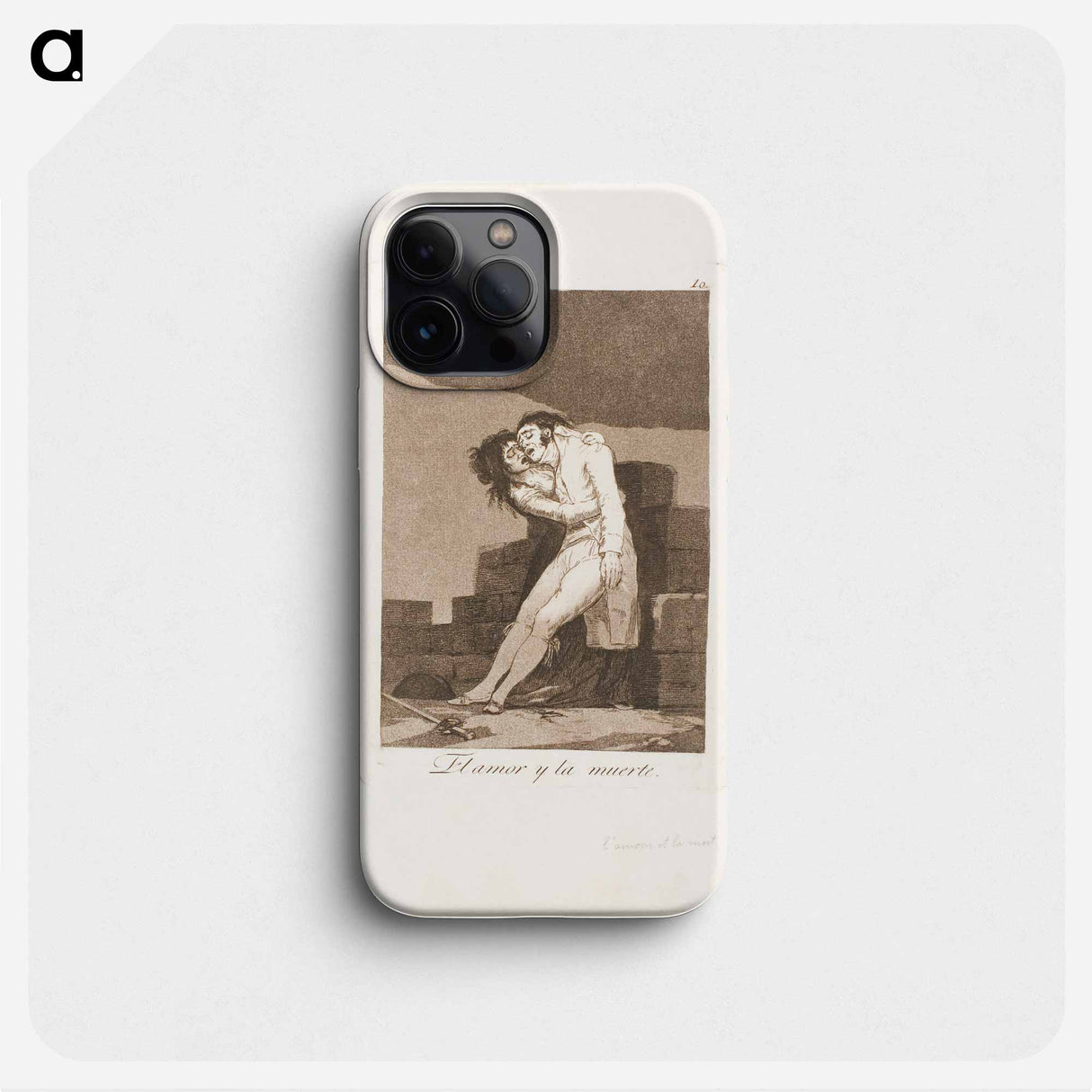 Love and Death - Francisco de Goya Phone Case.