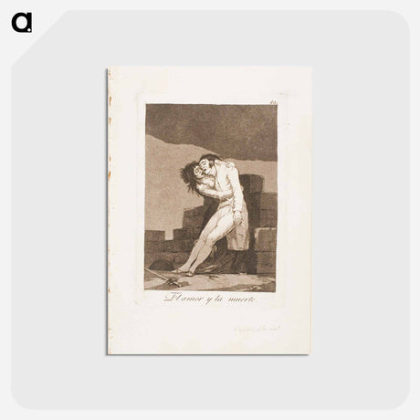 アートポストカード-Love and Death - フランシスコ デ ゴヤ Postcard.