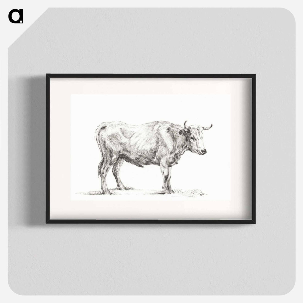 Standing bull - Jean Bernard Poster.