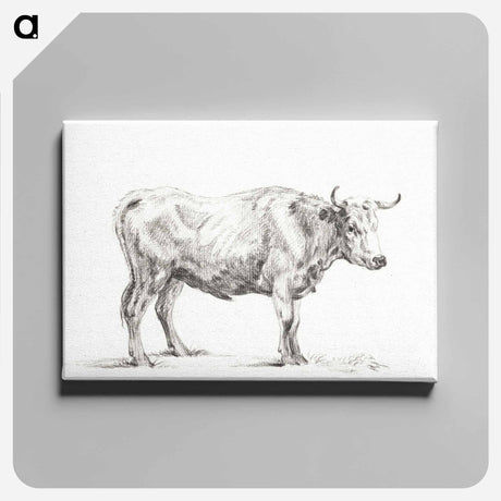 アートパネル-Standing bull - ジャン ベルナール Canvas.