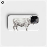 Standing bull - ジャン ベルナール Phone Case.