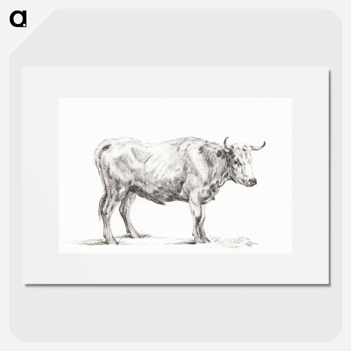 Standing bull - Jean Bernard Poster.