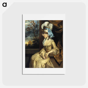 アートポストカード-Lady Taylor - ジョシュア レノルズ Postcard.