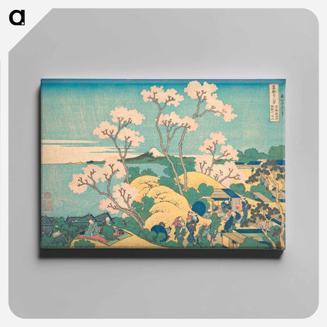 アートパネル-Fuji from Gotenyama on the Tōkaidō at Shinagawa - 葛飾 北斎 Canvas.