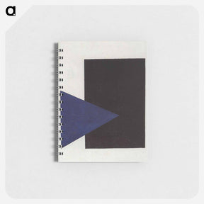アートメモ帳-Suprematism with Blue Triangle and Black Square - カジミール マレーヴィチ Memo.