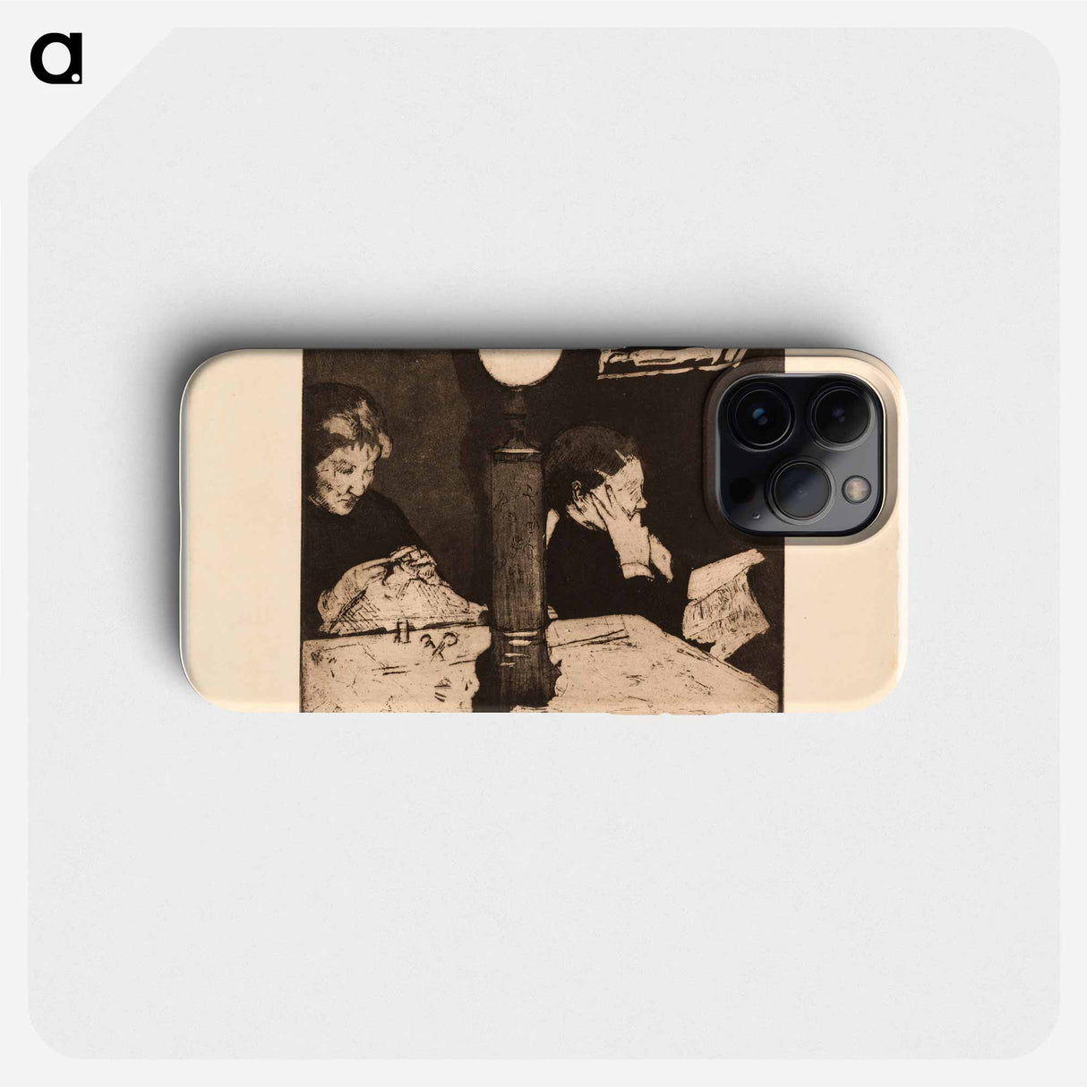 Under the Lamp - Mary Cassatt Phone Case.