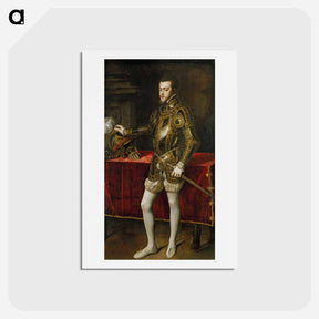 アートポストカード-Philipp II, as Prince - ティツィアーノ ヴェチェッリオ Postcard.