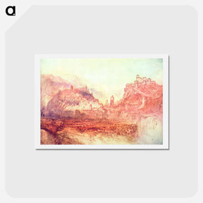 アートポストカード-South of Bellinzona - ウィリアム ターナー Postcard.