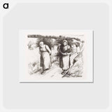 アートポストカード-Firewood Carriers
 - イェール大学アートギャラリー Postcard.