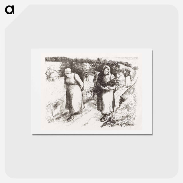 アートポストカード-Firewood Carriers
 - イェール大学アートギャラリー Postcard.