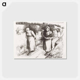アートポストカード-Firewood Carriers
 - イェール大学アートギャラリー Postcard.