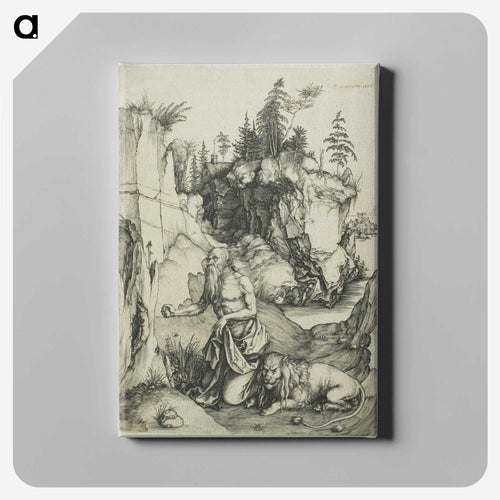 St. Jerome Penitent in the Wilderness - アルブレヒト デューラー Canvas.
