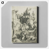 St. Jerome Penitent in the Wilderness - アルブレヒト デューラー Canvas.