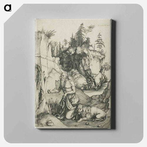 St. Jerome Penitent in the Wilderness - アルブレヒト デューラー Canvas.